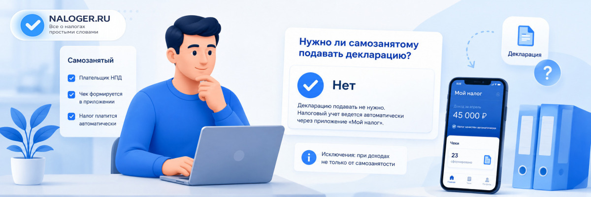 Нужно ли самозанятому подавать декларацию