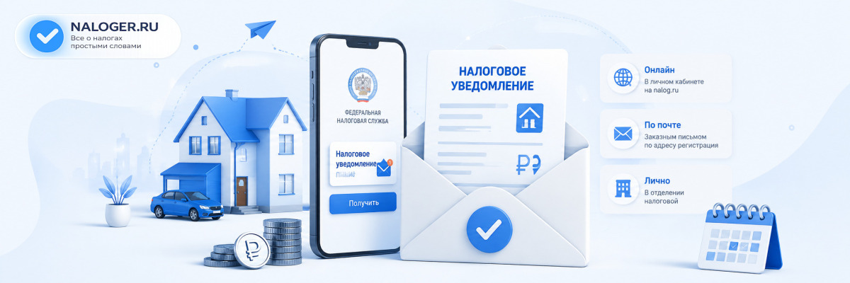 Как получить налоговое уведомление