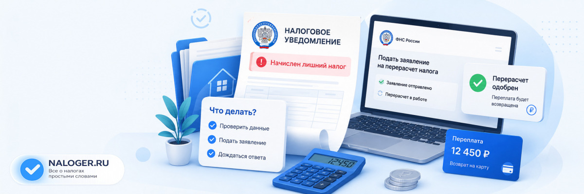 Что делать если налоговая начислила лишний налог