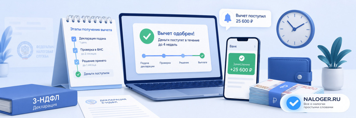 Когда приходит налоговый вычет после подачи декларации