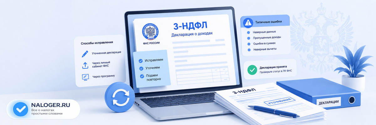Как исправить декларацию 3-НДФЛ