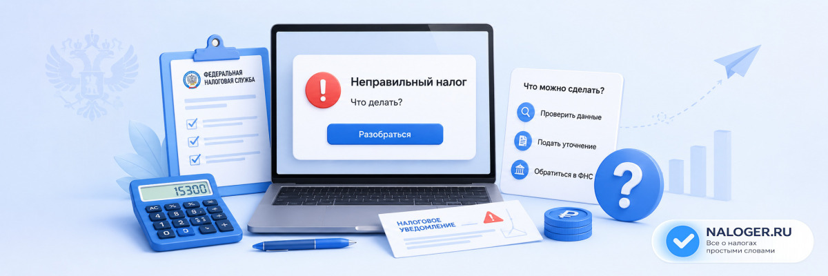 Что делать если пришёл неправильный налог