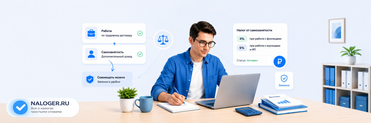 Можно ли совмещать самозанятость и работу