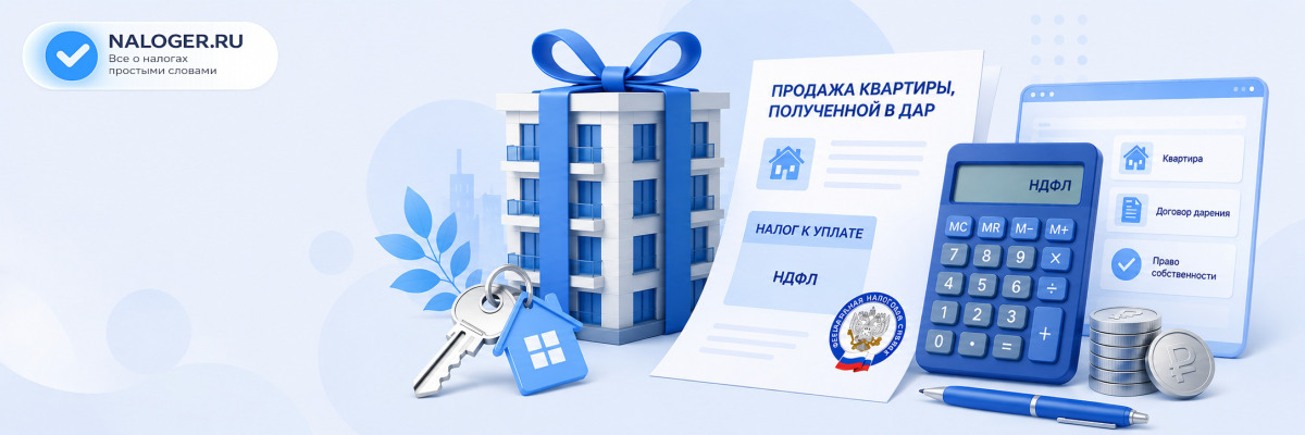 Налог при продаже квартиры, полученной в дар