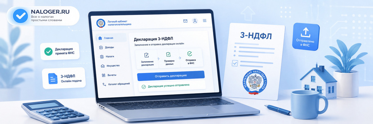 Как подать 3-НДФЛ через личный кабинет налоговой