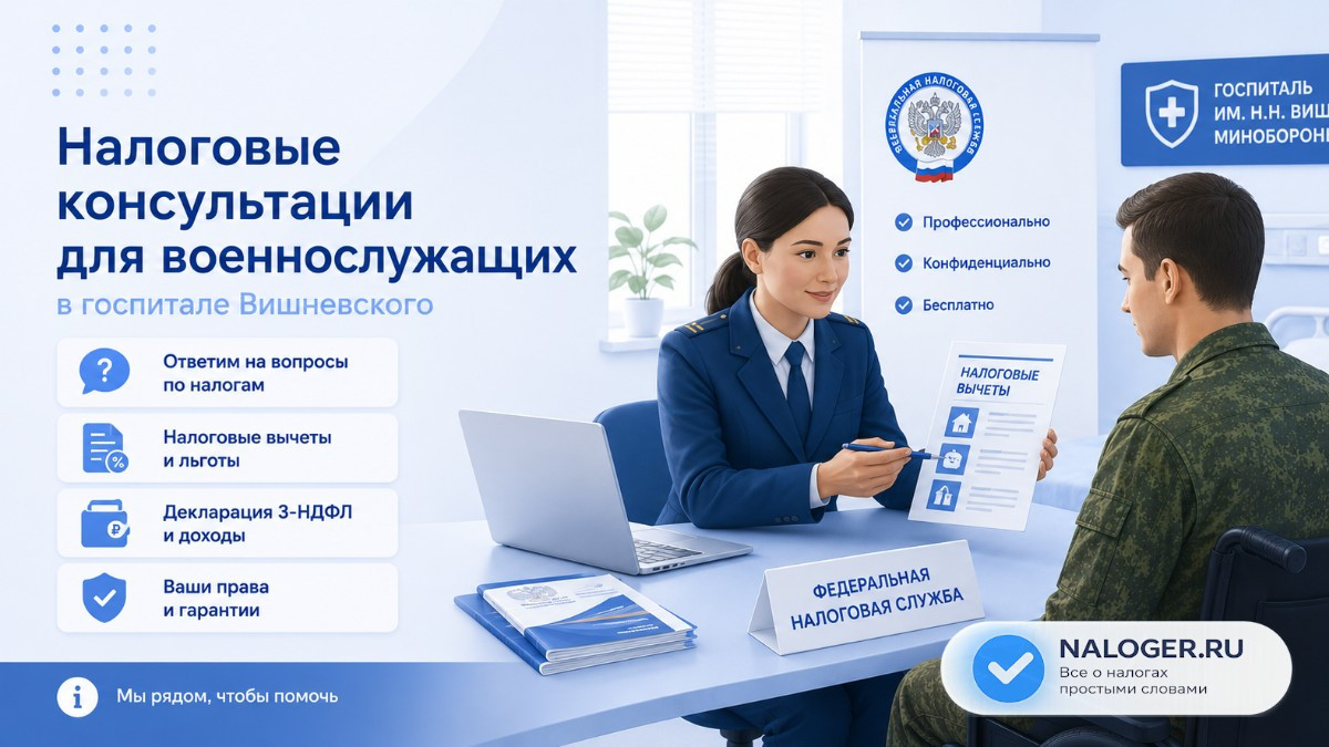 Налоговые консультации для военнослужащих в госпитале Вишневского