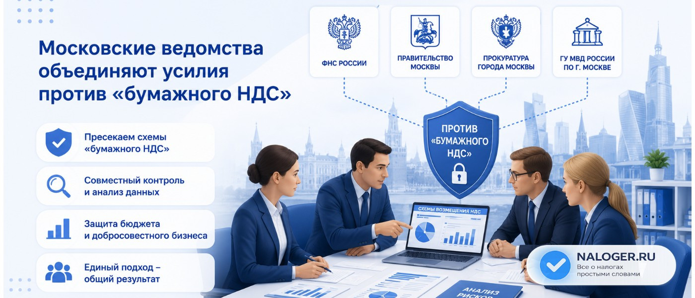 Московские ведомства объединяют усилия против «бумажного НДС»