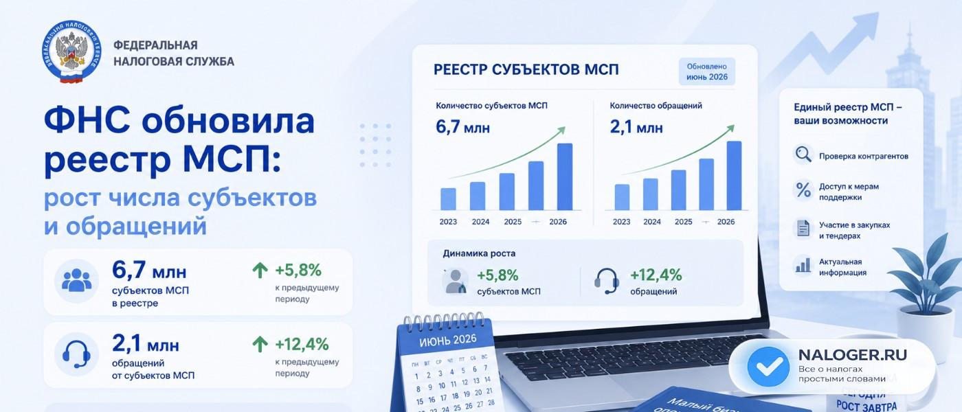 ФНС обновила реестр МСП: рост числа субъектов и обращений