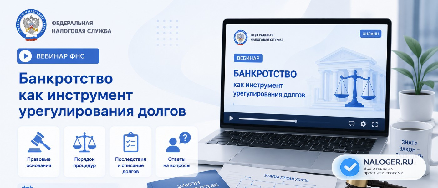 Вебинар ФНС: банкротство как инструмент урегулирования долгов