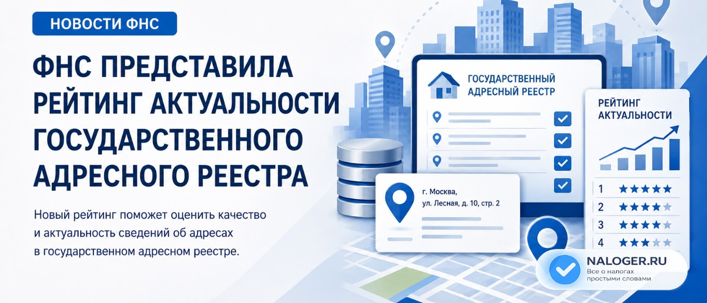 ФНС представила рейтинг актуальности Государственного адресного реестра