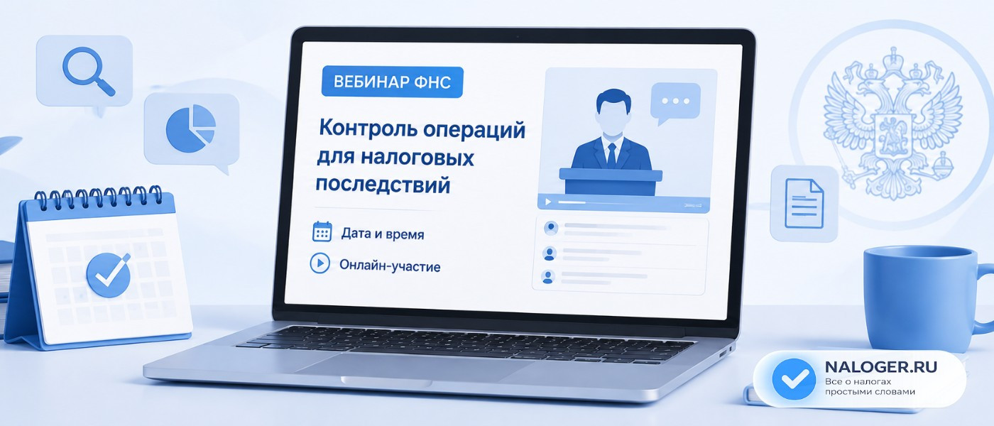 ФНС проведет вебинар о контроле операций для налоговых последствий
