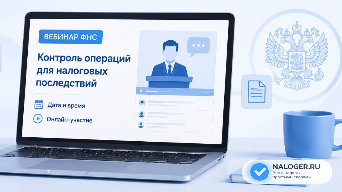 ФНС проведет вебинар о контроле операций для налоговых последствий