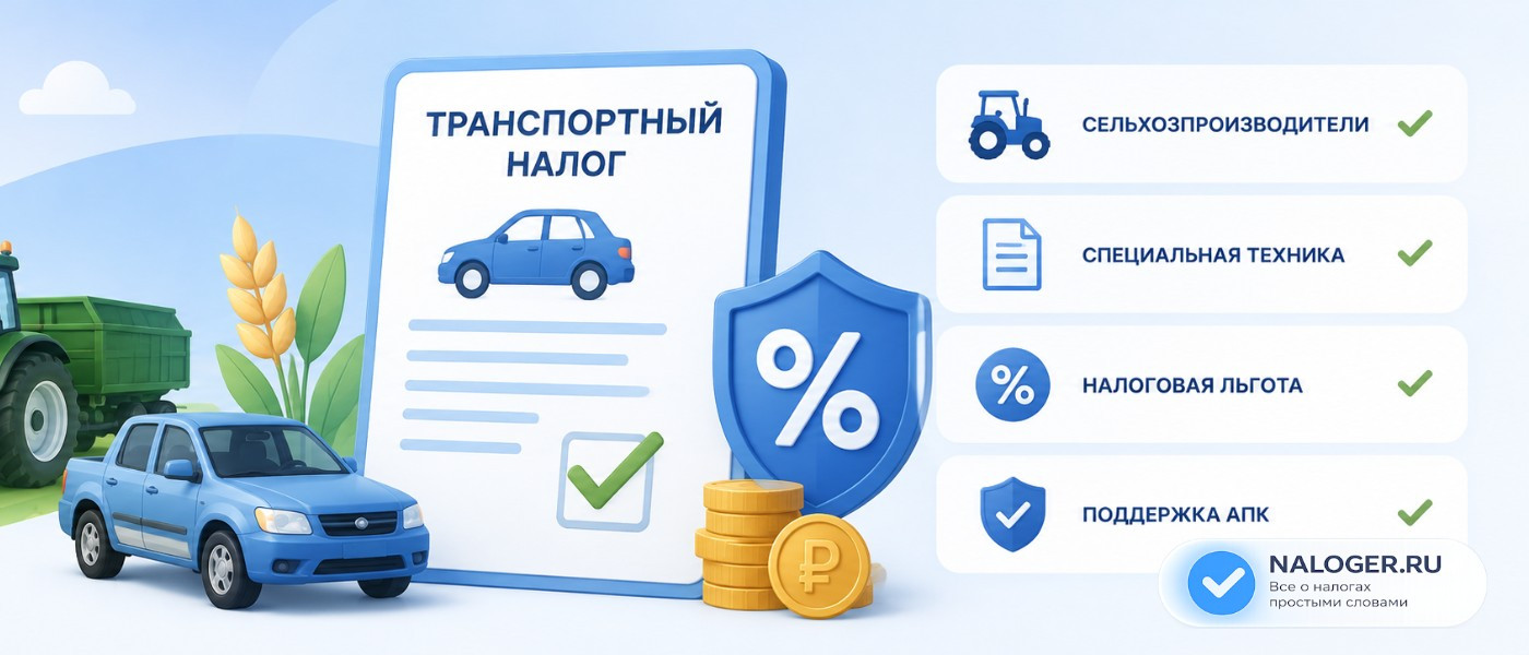 Льгота по транспортному налогу для сельхозпроизводителей