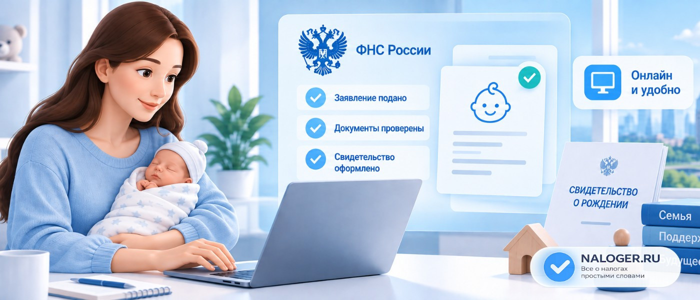 Сервис ФНС помог 1,5 млн матерей оформить рождение ребёнка онлайн