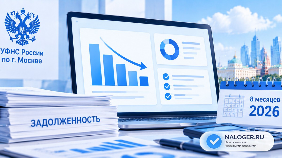 УФНС Москвы подвело итоги работы с долгом за 8 месяцев 2026 года