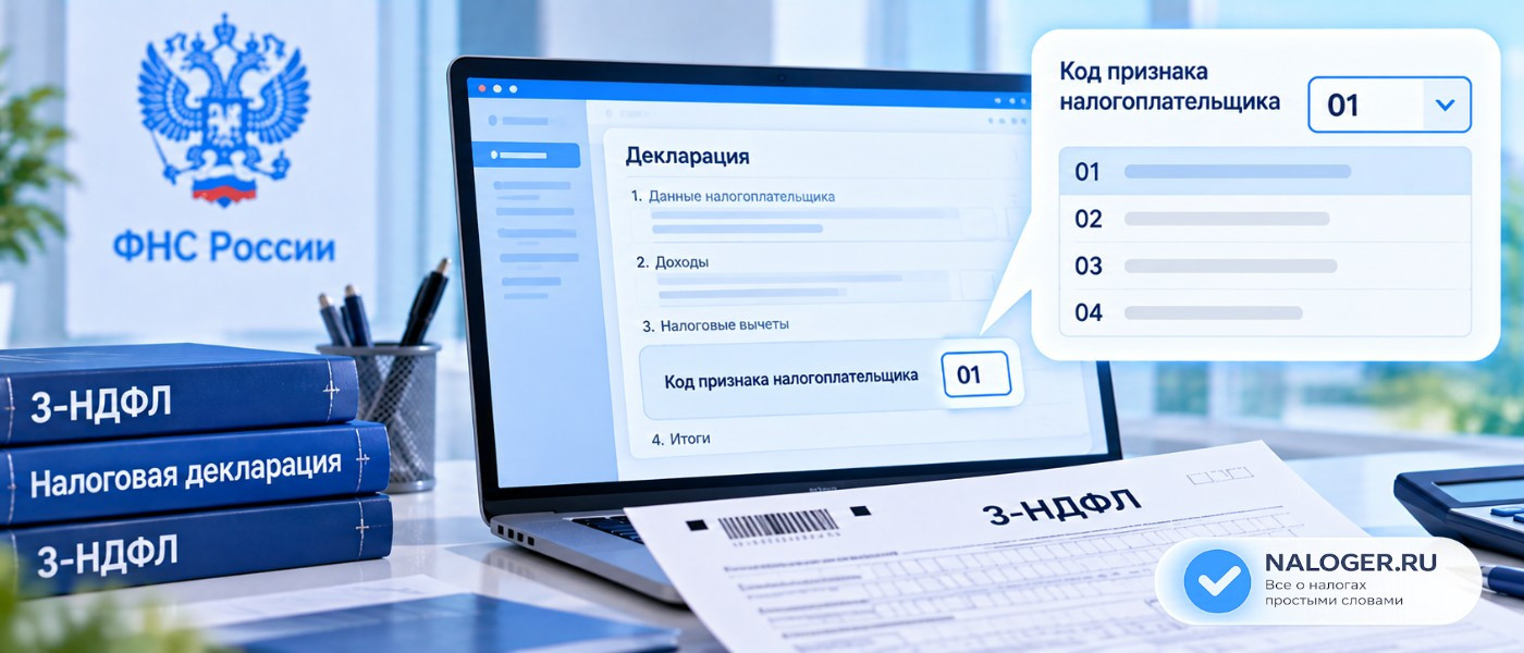 ФНС напомнила, как указать код признака налогоплательщика в декларации