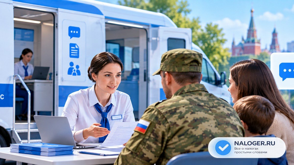 Мобильный офис ФНС проконсультировал участников СВО и их семьи