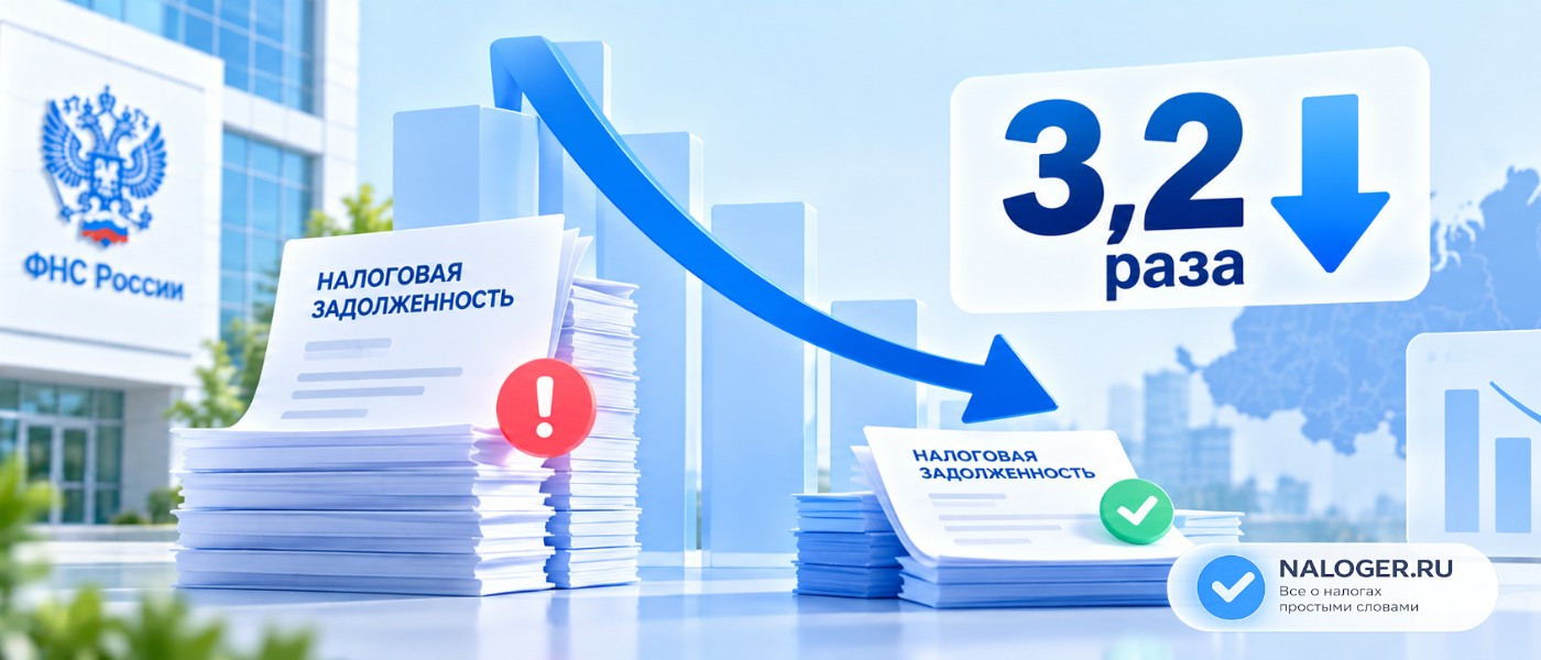ФНС: число налоговых должников в России сократилось в 3,2 раза